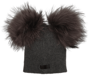 
            
                Load image into Gallery viewer, Double Pom Pom Wool Hat - Maniere
            
        