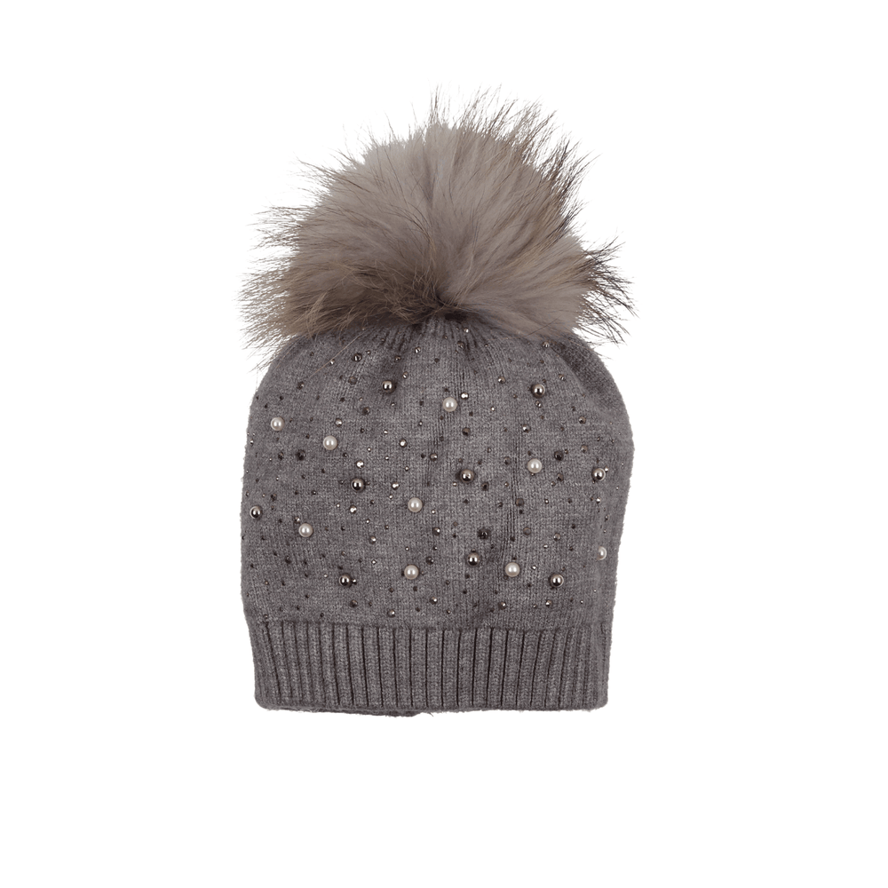 
            
                Load image into Gallery viewer, Pearl Studded Wool Hat - Maniere
            
        