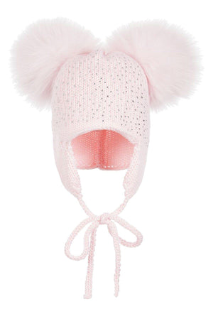 Sparkle Baby Tie Hat Maniere Accessories Light Pink 